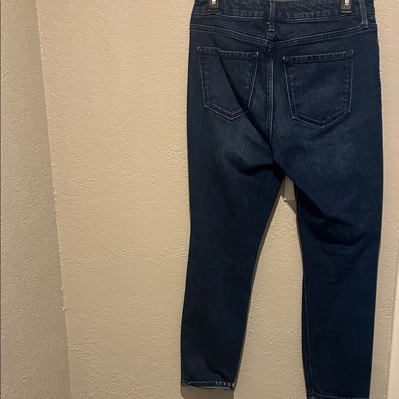 Old Navy Midnight Blue Ripped Cropped Jeans - Picture 3 of 5